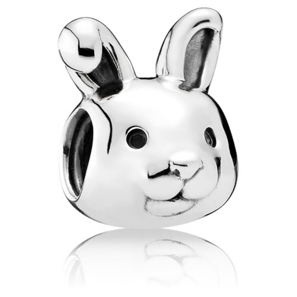 Retired Sterling Silver Remarkable Rabbit Animal Charm - 791838